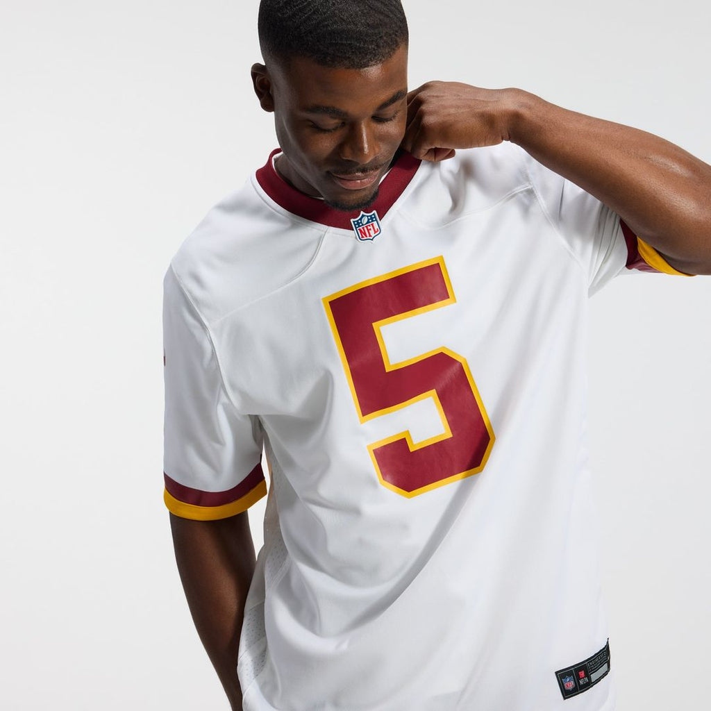 Hail Raiser Washington Commanders Jayden Daniels Nike Black Alternate Game Jersey