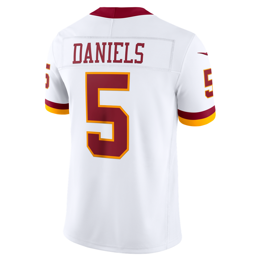 Washington Commanders Jayden Daniels Nike White Vapor FUSE Stitched Limited Jersey