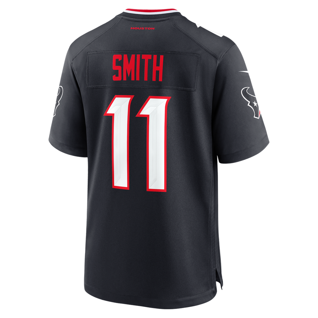 Houston Texans Tremon Smith Nike Navy Game Jersey