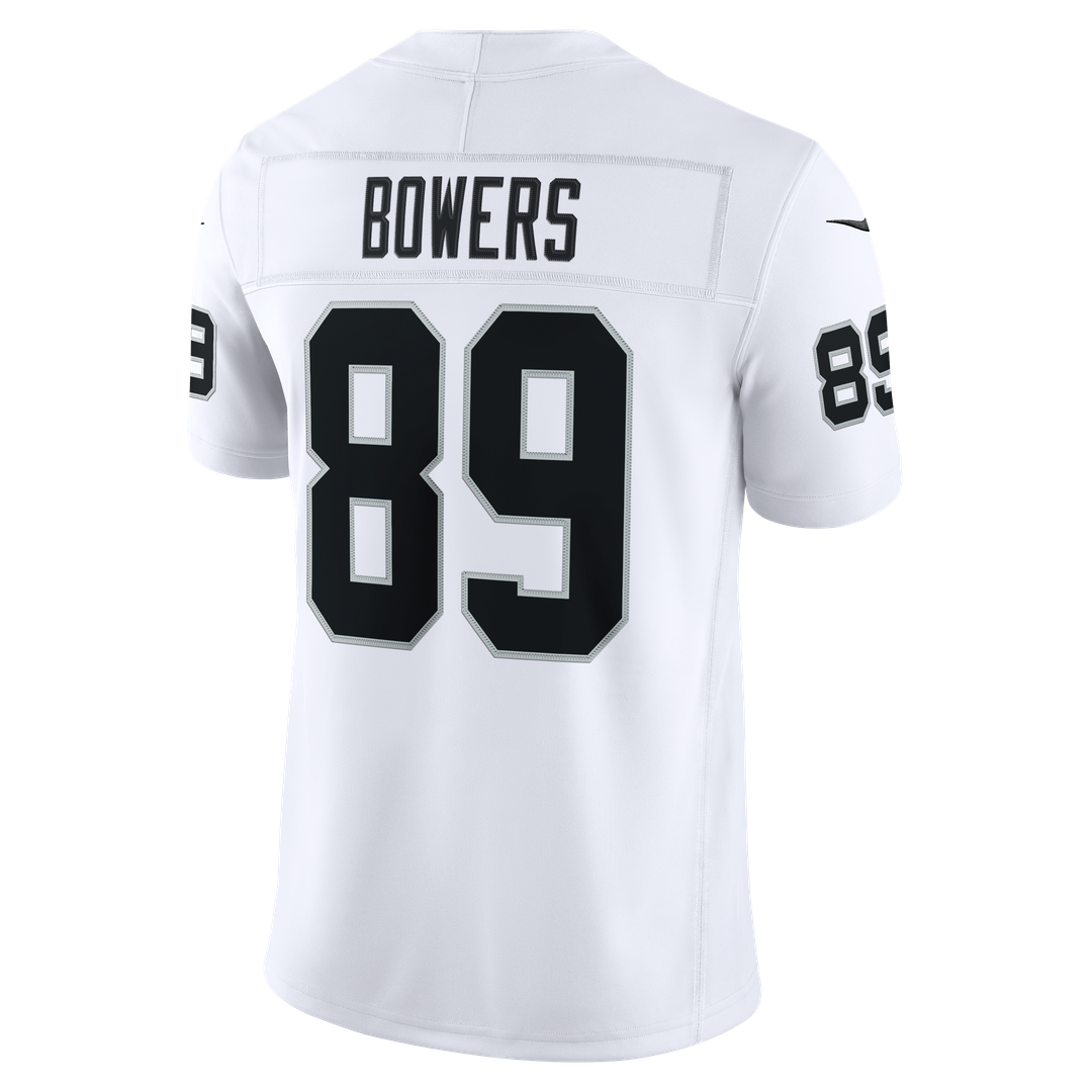 Las Vegas Raiders Brock Bowers Nike White Vapor FUSE Stitched Limited Jersey
