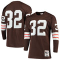 Cleveland Browns 1964 Jim Brown Mitchell & Ness Brown Authentic Throwback Retired Player Jersey