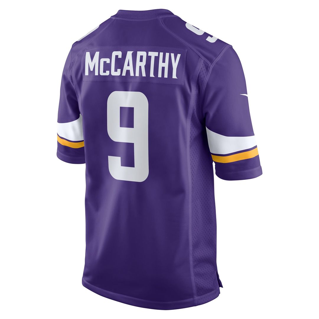 Minnesota Vikings J.J. McCarthy Nike Purple Game Jersey