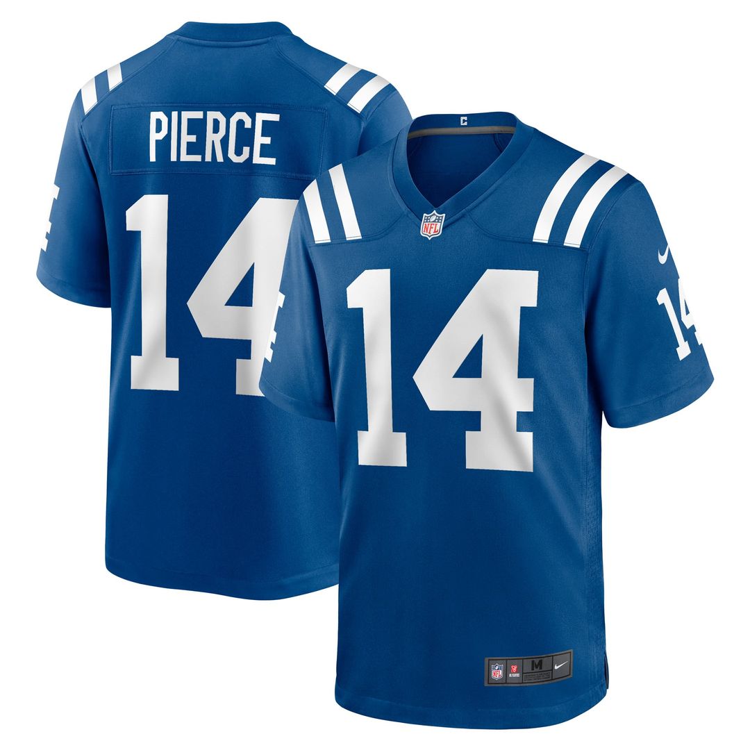 Indianapolis Colts Alec Pierce Nike Royal Game Jersey