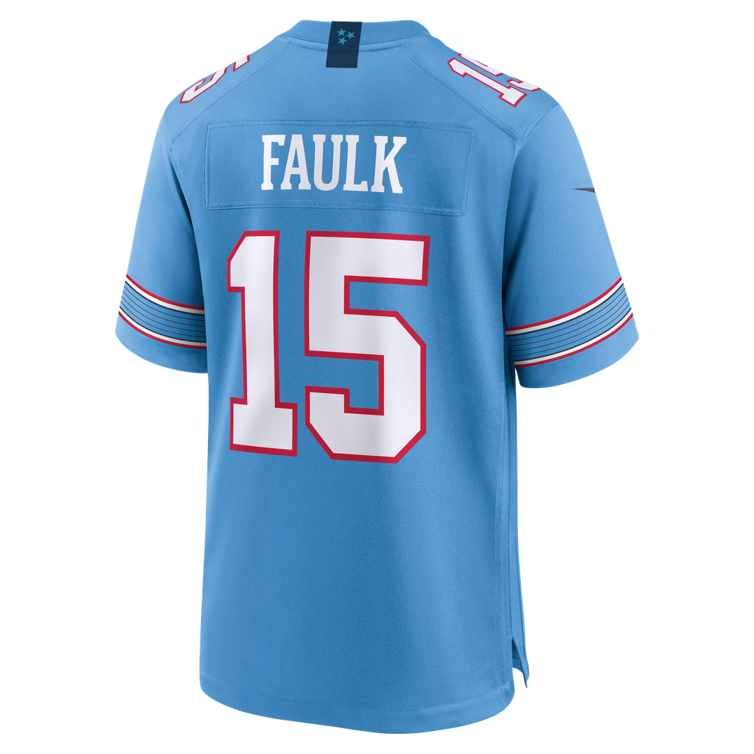 Tennessee Titans Keldric Faulk Nike Light Blue Game Jersey