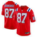 New England Patriots Rob Gronkowski Nike Red Alternate Retired Game Jersey