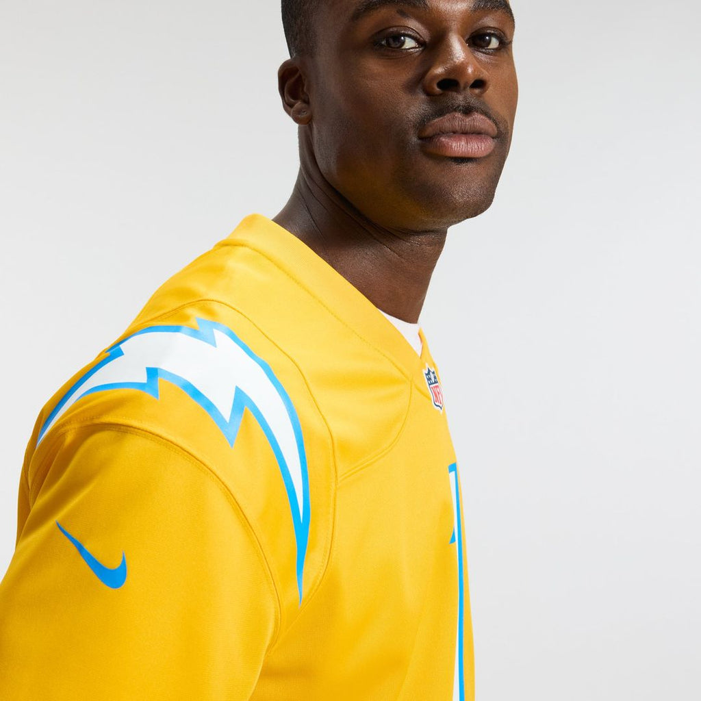 Los Angeles Chargers Quentin Johnston Nike Gold Alternate Charger Power Game Jersey