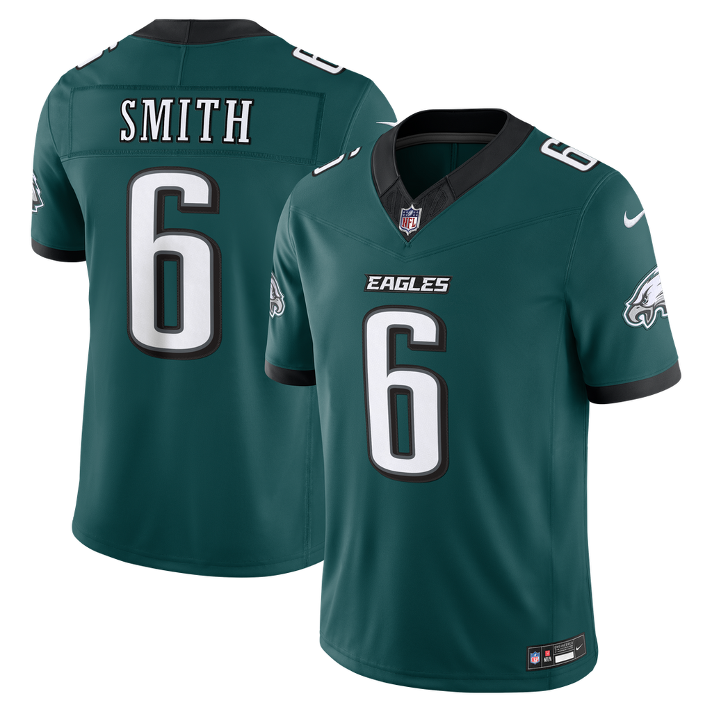 Philadelphia Eagles DeVonta Smith Nike Midnight Green Team Vapor FUSE Stitched Limited Jersey