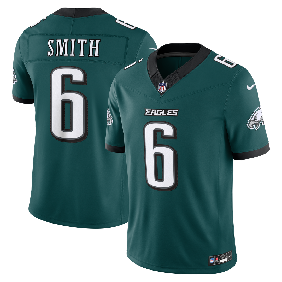 Philadelphia Eagles DeVonta Smith Nike Midnight Green Team Vapor FUSE Stitched Limited Jersey