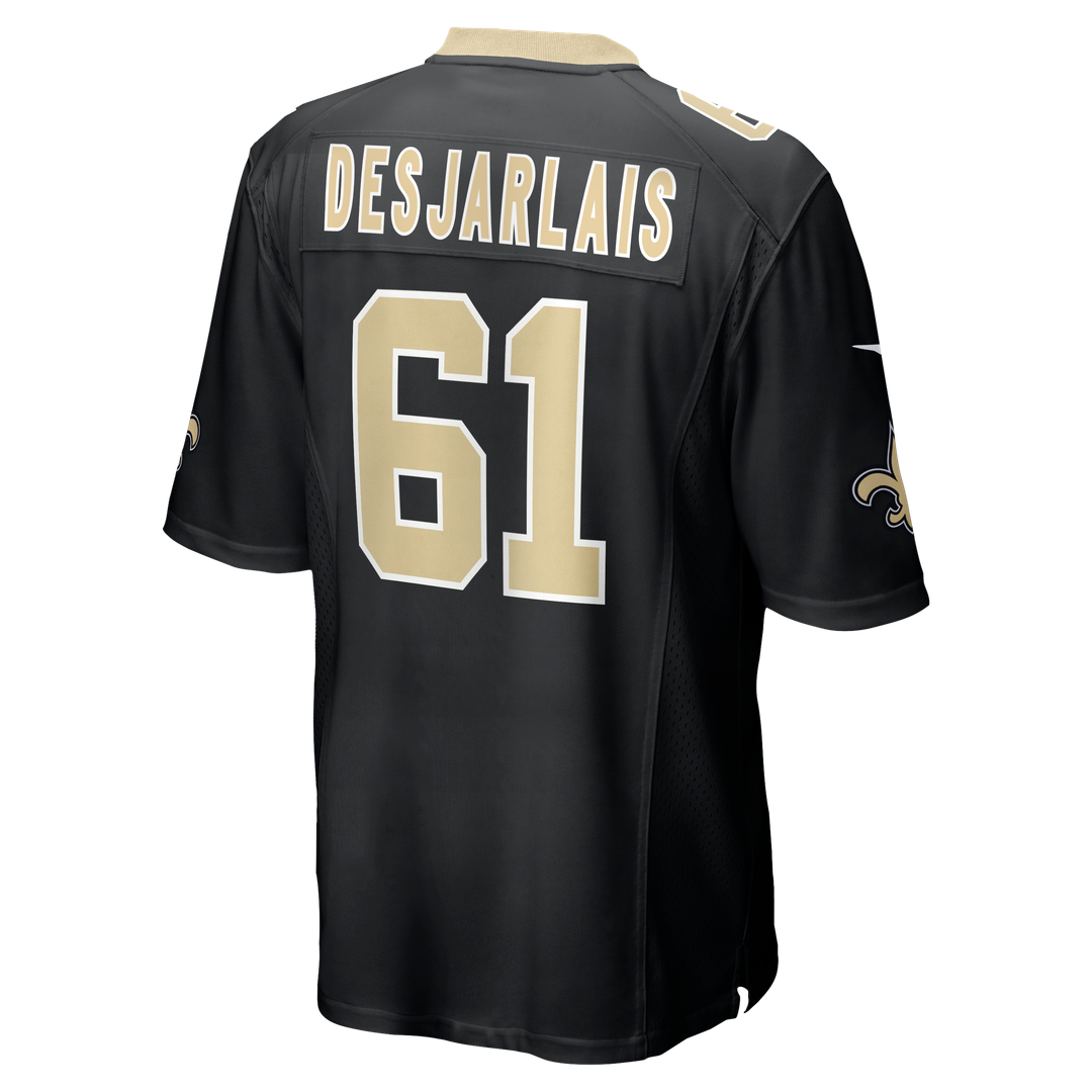 New Orleans Saints Drew Desjarlais Nike Black Game Jersey