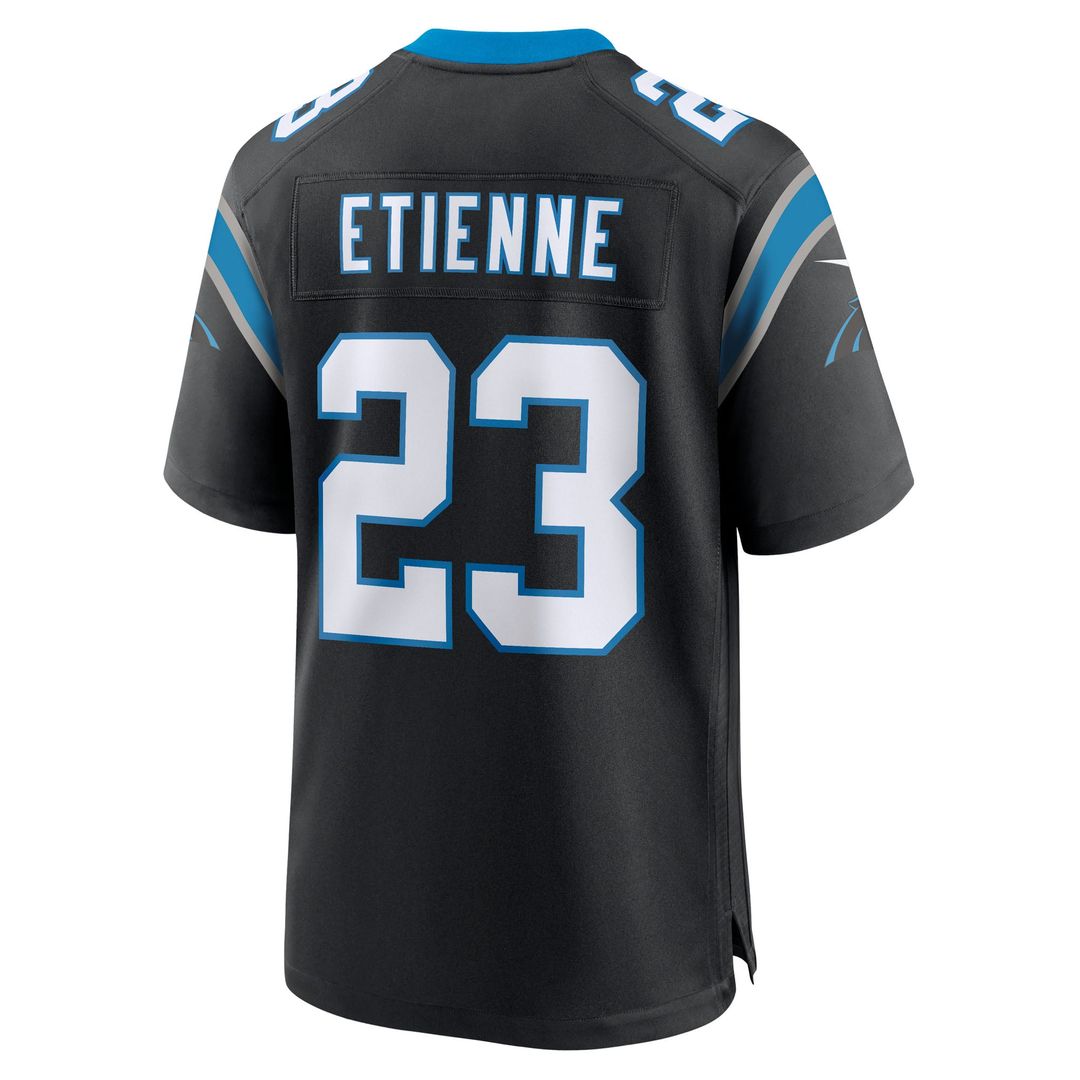 Carolina Panthers Trevor Etienne Nike Black Game Jersey