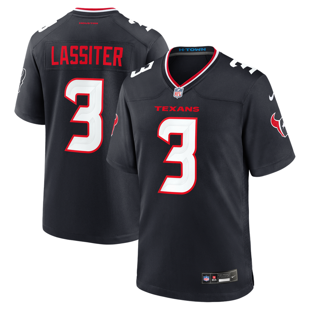 Houston Texans Kamari Lassiter Nike Navy Game Jersey