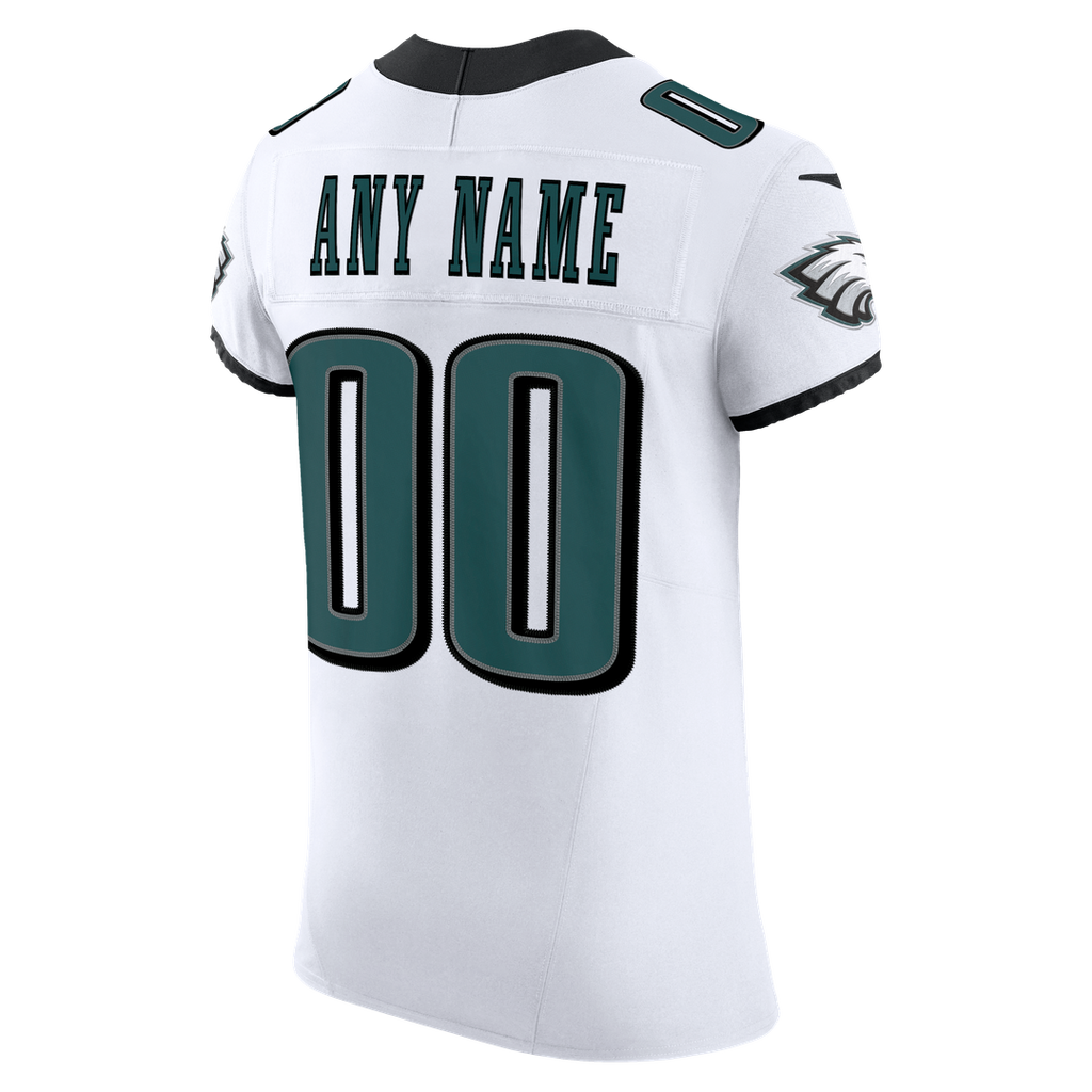 Philadelphia Eagles Nike White Vapor FUSE Elite Custom Jersey