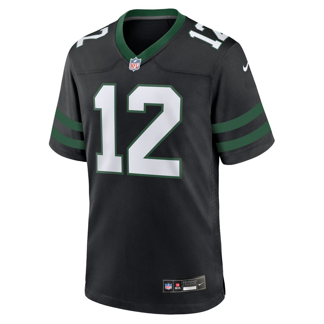 New York Jets Joe Namath Nike Legacy Black Alternate Retired Game Jersey