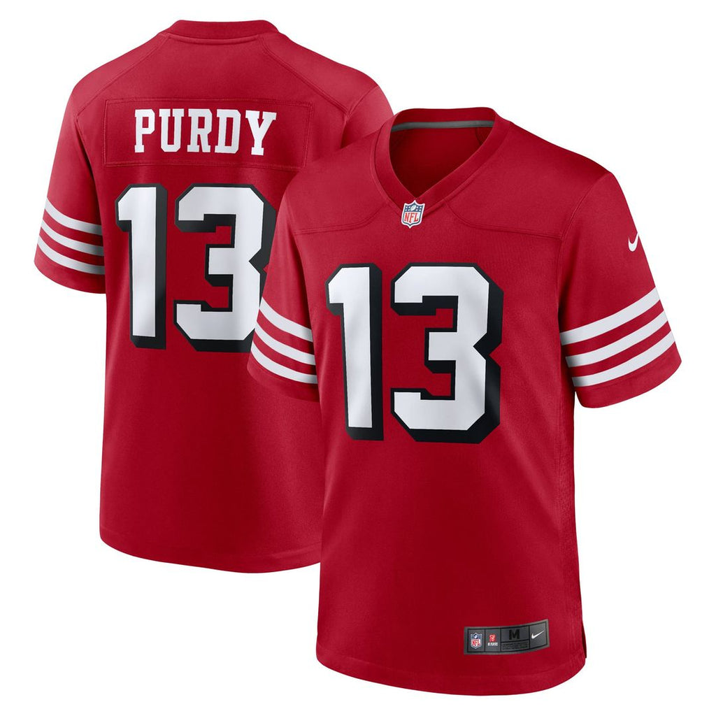 Men San Francisco 49ers Brock Purdy Nike Scarlet Alternate Game Jersey