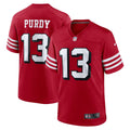 Men San Francisco 49ers Brock Purdy Nike Scarlet Alternate Game Jersey