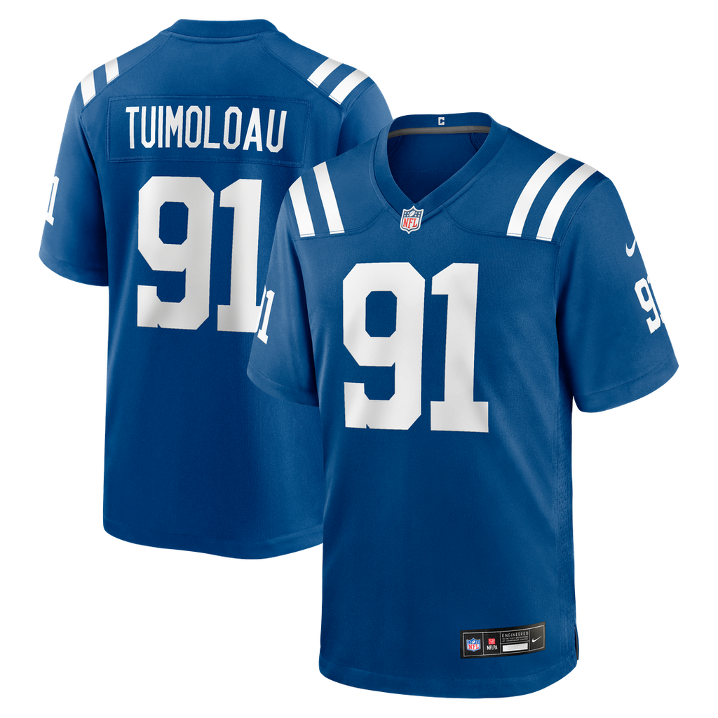 Indianapolis Colts JT Tuimoloau Nike Royal Game Jersey