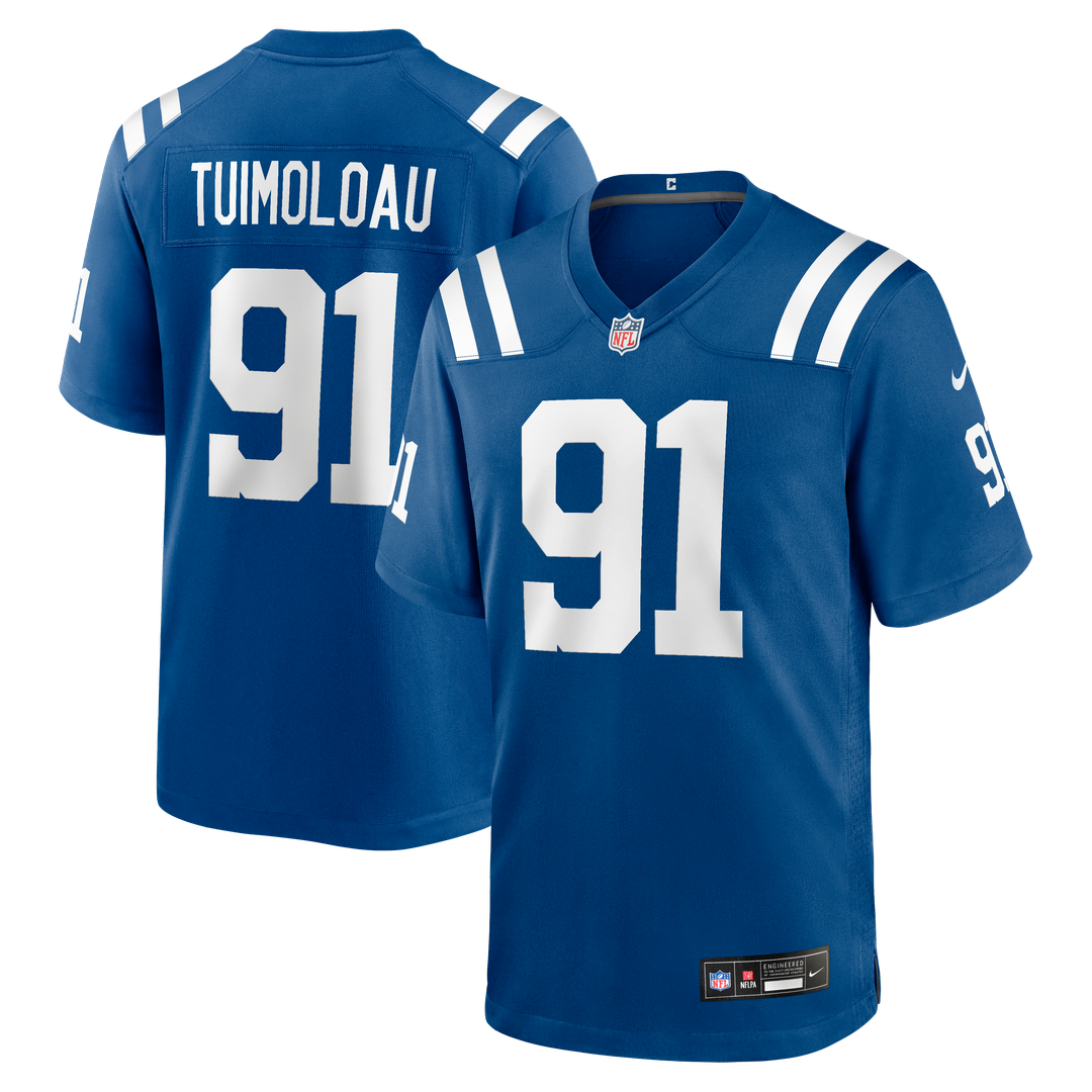 Indianapolis Colts JT Tuimoloau Nike Royal Game Jersey