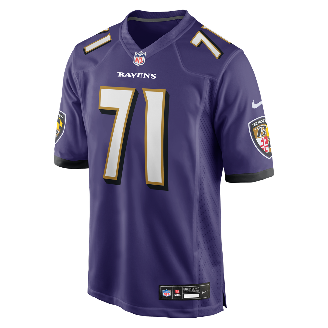 Baltimore Ravens Carson Vinson Nike Purple Game Jersey