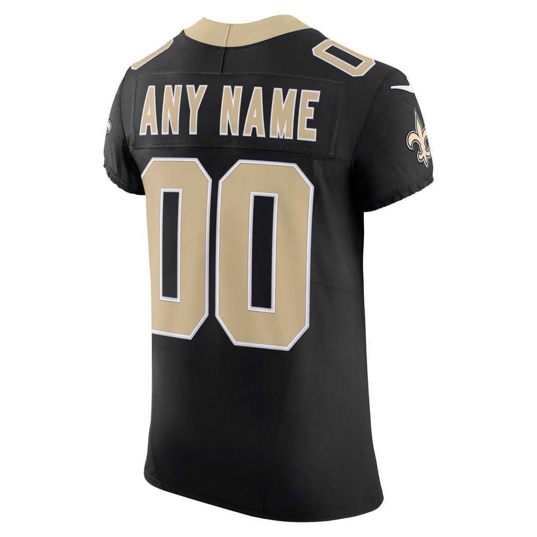 New Orleans Saints Nike Black Vapor FUSE Elite Custom Jersey