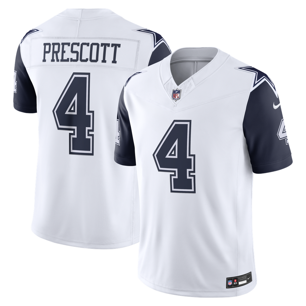 Dallas Cowboys Dak Prescott Nike White Alternate Vapor FUSE Stitched Limited Jersey