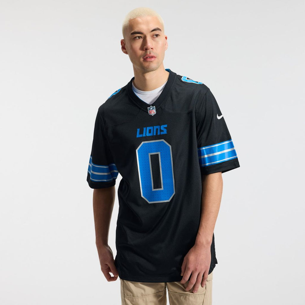 Detroit Lions Jahmyr Gibbs Nike Blue Game Jersey