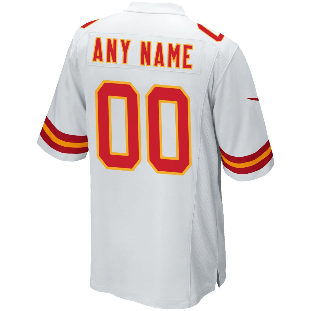 Kansas City Chiefs Nike White Custom Jersey