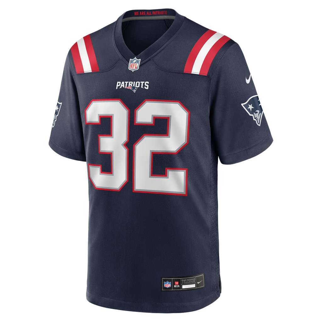 New England Patriots TreVeyon Henderson Nike Red Alternate Game Jersey