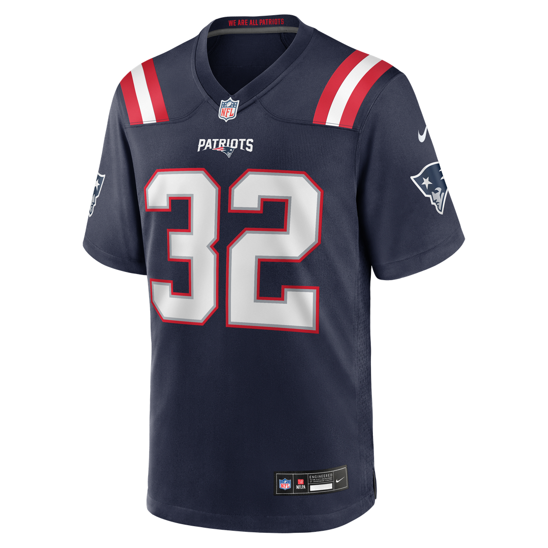 New England Patriots TreVeyon Henderson Nike Red Alternate Game Jersey