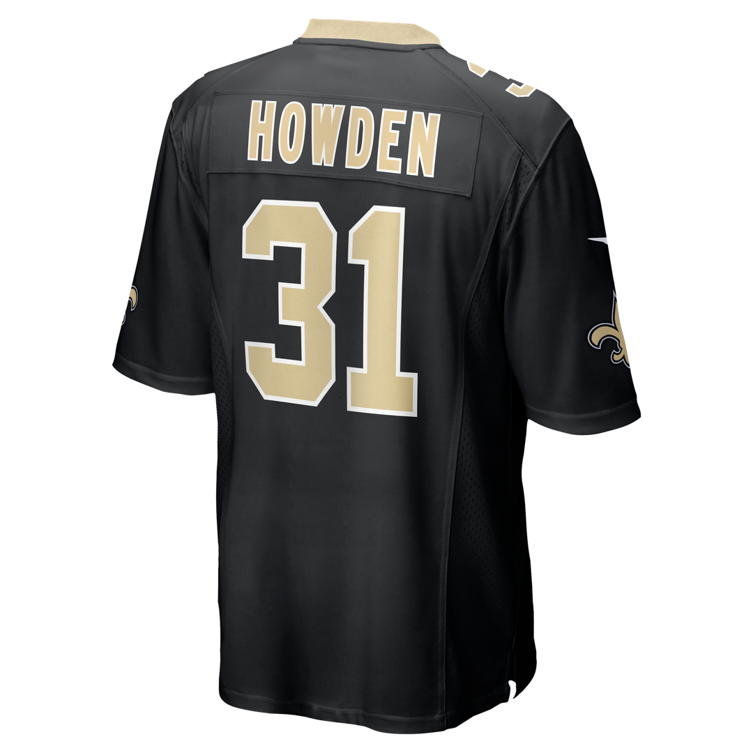New Orleans Saints Jordan Howden Nike Black Game Jersey