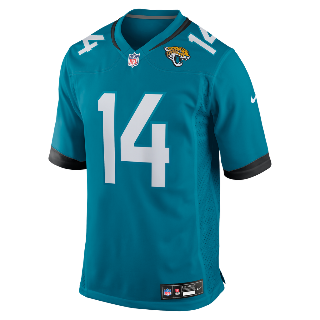 Jacksonville Jaguars Nick Mullens Nike Teal Game Jersey