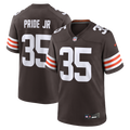 Cleveland Browns Toriano Pride Jr. Nike Brown Game Jersey