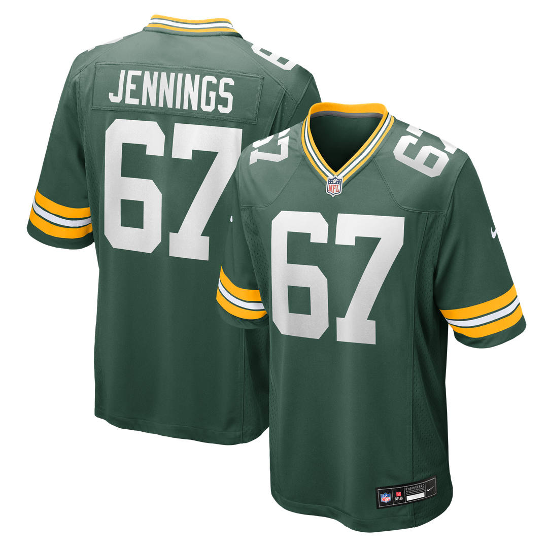 Green Bay Packers Donovan Jennings Nike Green Game Jersey