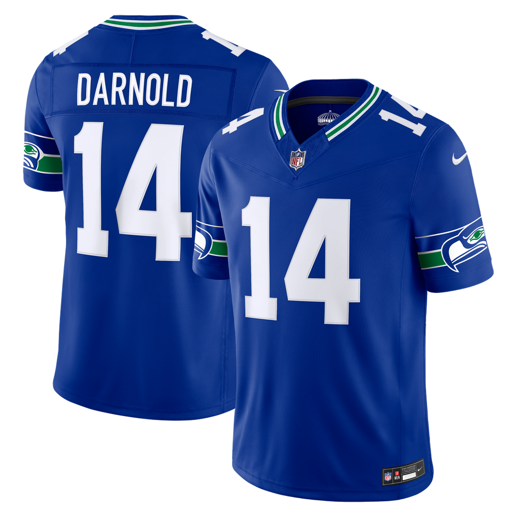 Seattle Seahawks Sam Darnold Nike Royal Alternate Vapor FUSE Stitched Limited Jersey