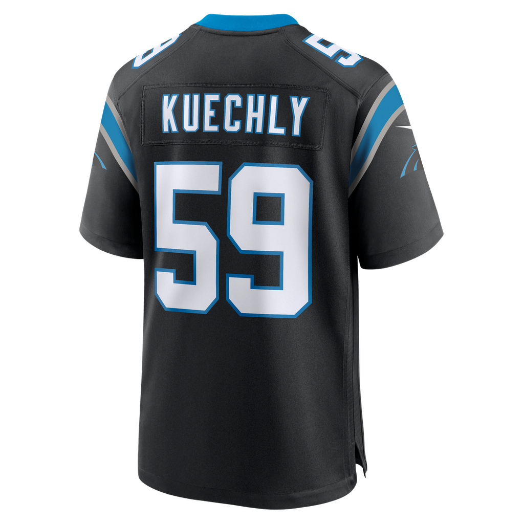 Carolina Panthers Luke Kuechly Nike Black Game Jersey