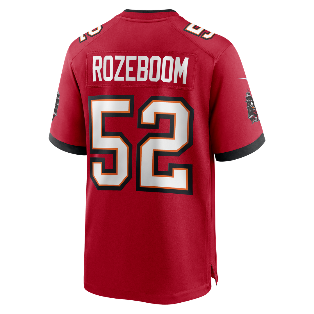 Tampa Bay Buccaneers Christian Rozeboom Nike Red Game Jersey