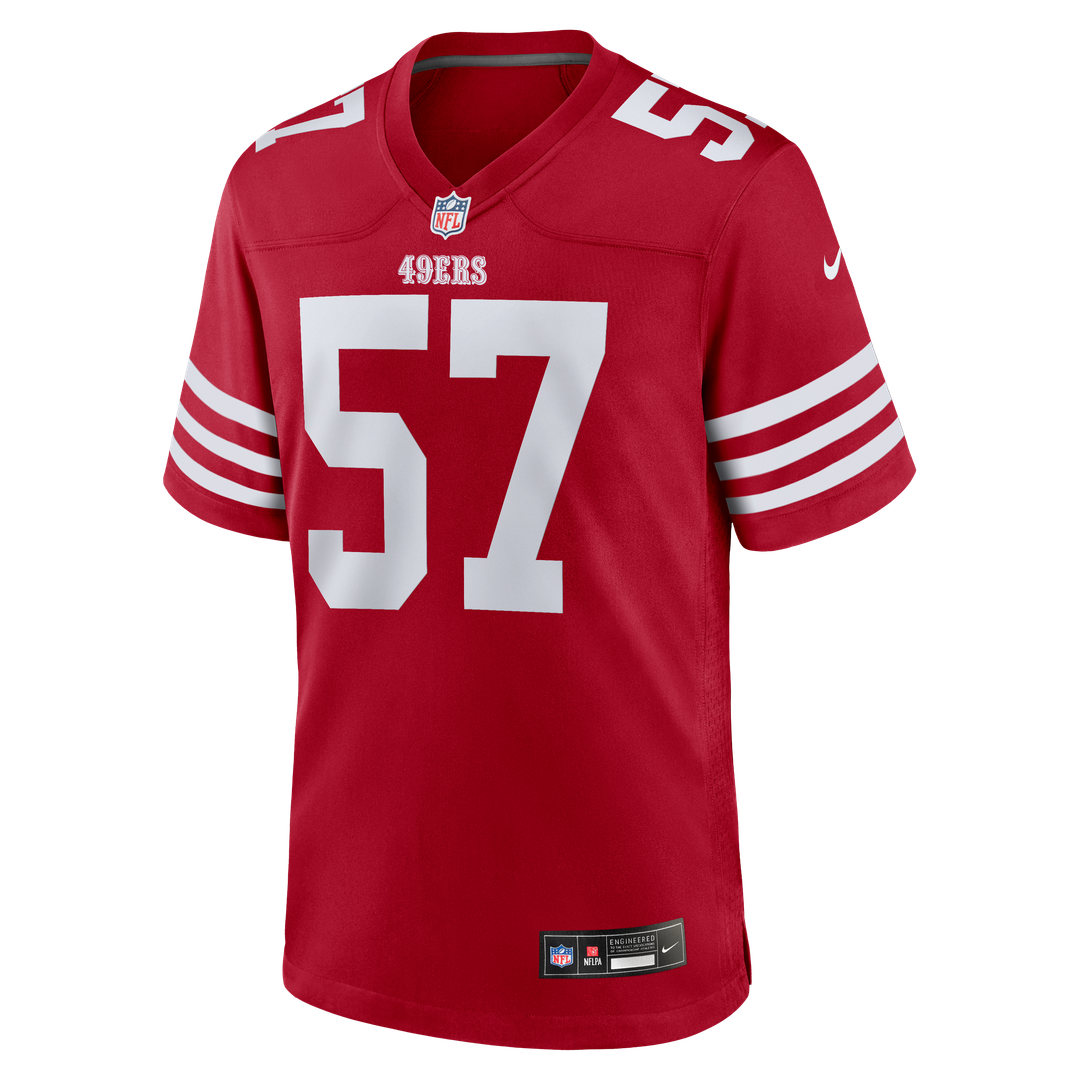 San Francisco 49ers Luke Gifford Nike Scarlet Game Jersey