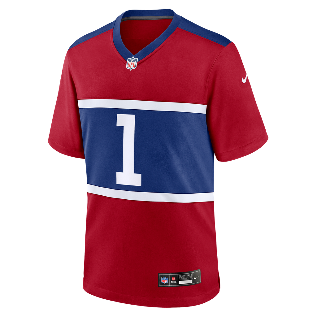 New York Giants Malik Nabers Nike Royal Game Jersey