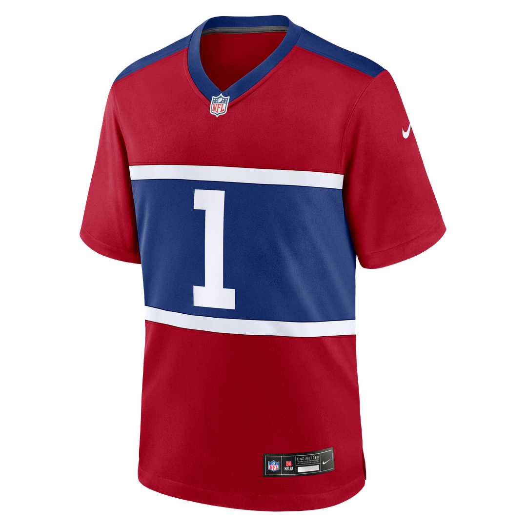 New York Giants Malik Nabers Nike Royal Game Jersey