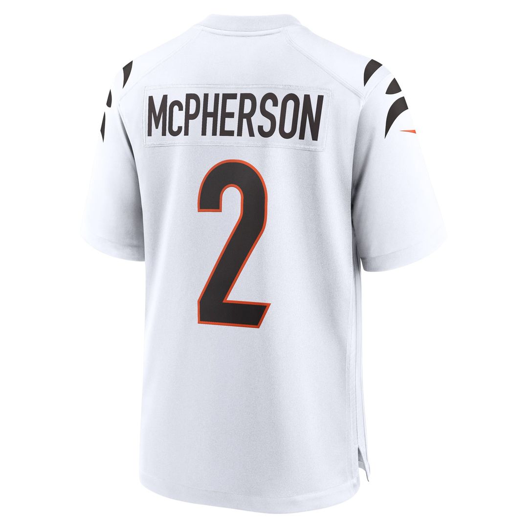 Cincinnati Bengals Evan McPherson Nike White Game Jersey