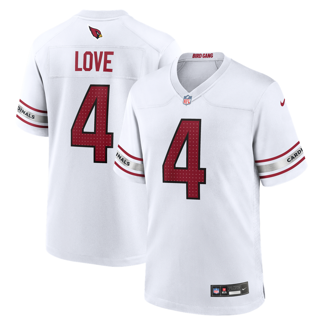 Arizona Cardinals Jeremiyah Love Nike White Game Jersey