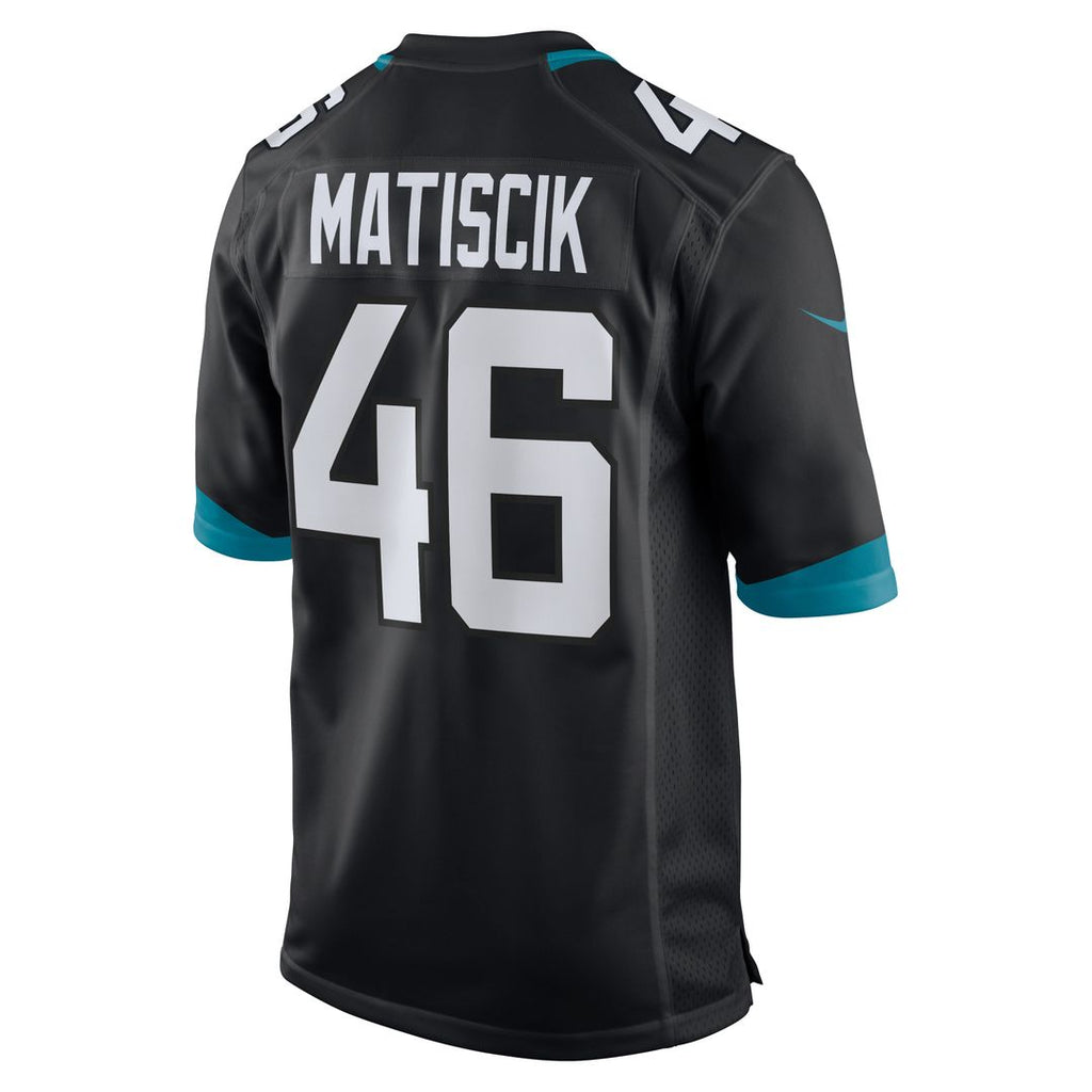 Jacksonville Jaguars Ross Matiscik Nike Teal Game Jersey