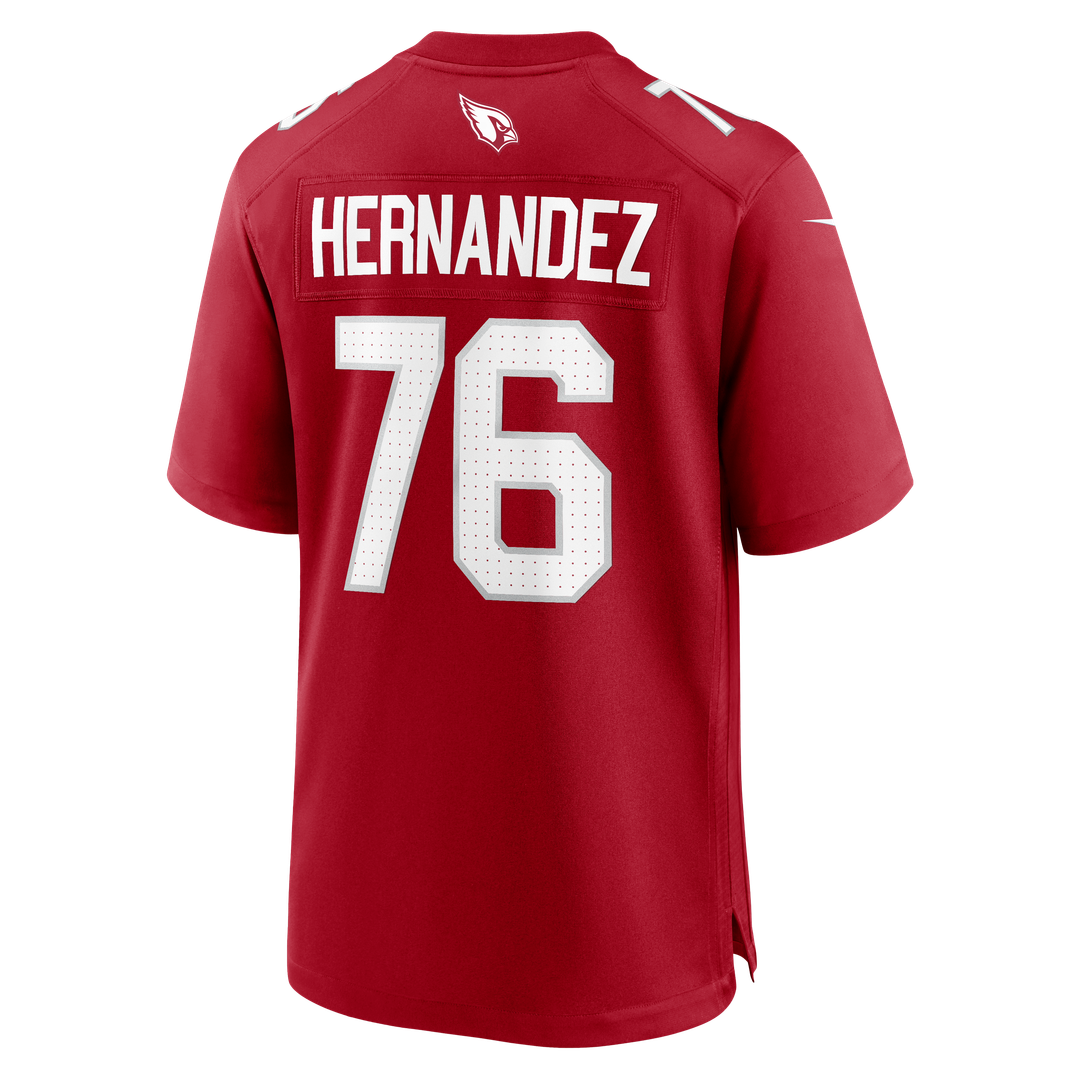 Arizona Cardinals Will Hernandez Nike Cardinal Game Jersey
