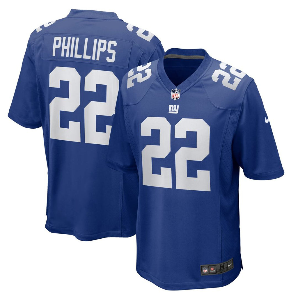 New York Giants Dru Phillips Nike Royal Game Jersey