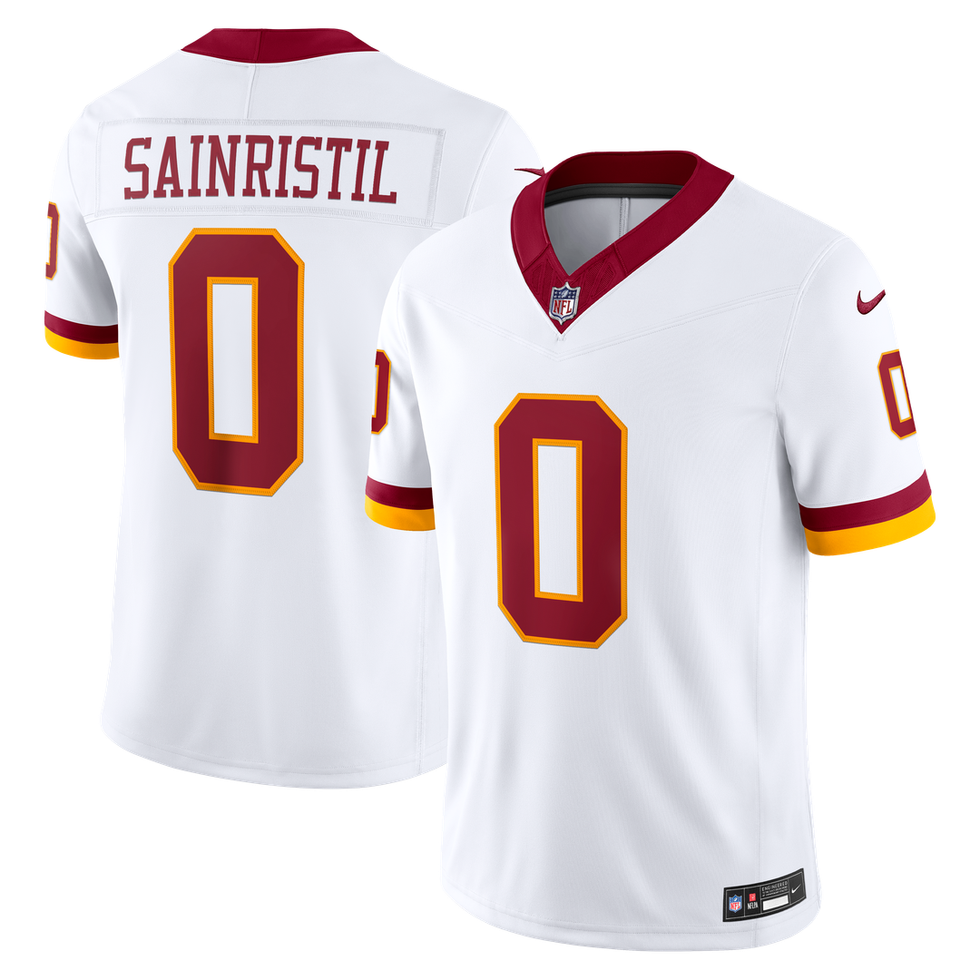 Washington Commanders Mike Sainristil Nike White Vapor FUSE Stitched Limited Jersey