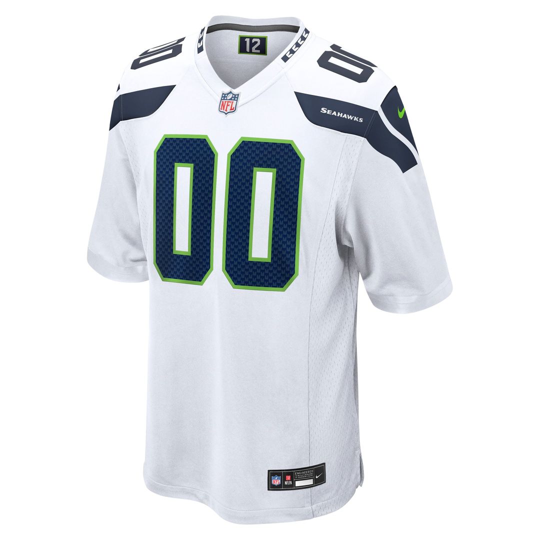Seattle Seahawks Nike White Custom Jersey