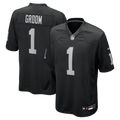 Las Vegas Raiders Number 1 Groom Nike Black Game Jersey