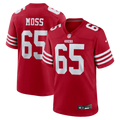 San Francisco 49ers Drew Moss Nike Scarlet Game Jersey