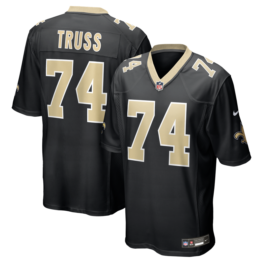 New Orleans Saints Xavier Truss Nike Black Game Jersey