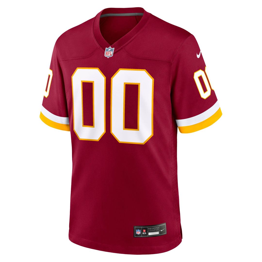 Washington Commanders Nike Black Hail Raiser Alternate Custom Jersey