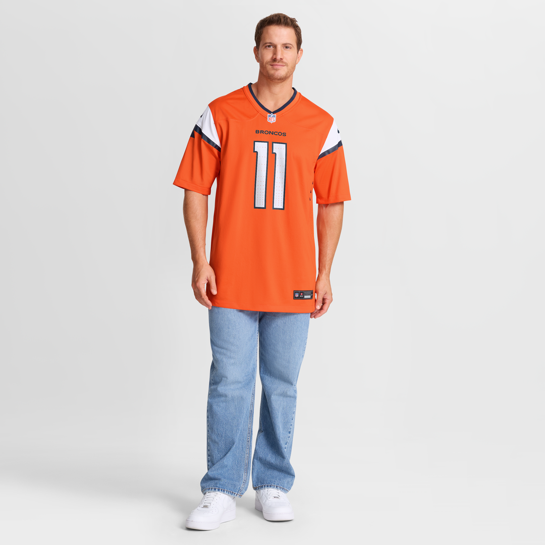 Denver Broncos Troy Franklin Nike Orange Game Jersey